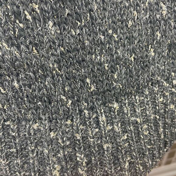 Chico's Metallic Knitted Wool Blend Sweater Twinset Tank Top, Cardigan 0 Gray, S - Picture 9 of 11